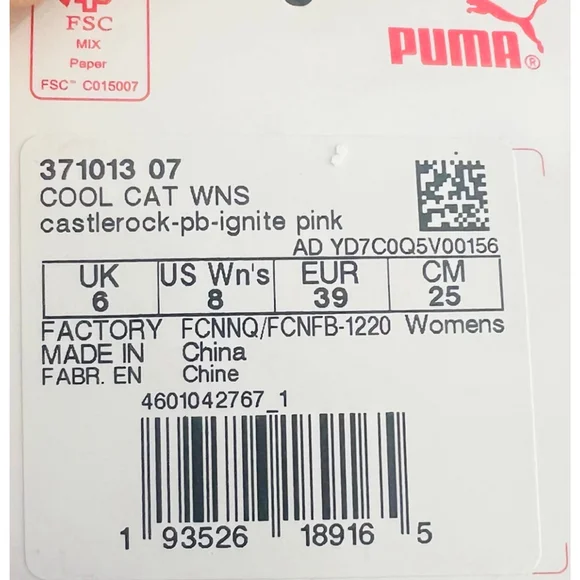 Puma Cool Cat WNS Slide Sandals Castlerock Pink – Style 371013-07 - - Picture 8 of 11